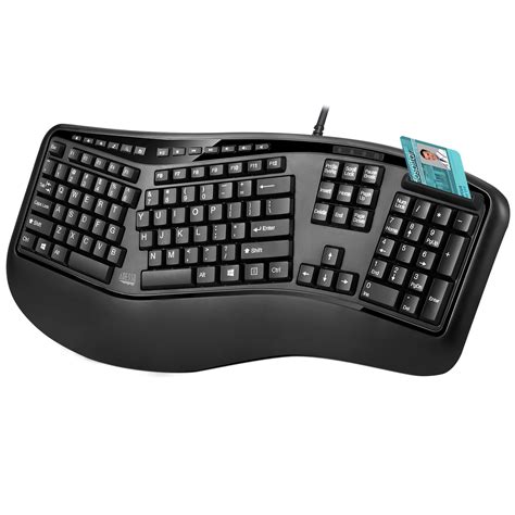 smart card reader mouse|Amazon.com: Ergonomic Keyboard With Smart Card Reader.